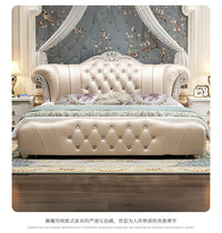 Wood Modern Bed Luxury Leather Classic Wedding Bed European Confortable Safe Camas De Matrimonio Dormitorio Bedroom Furniture - Buy online at  Vibe In Cart.