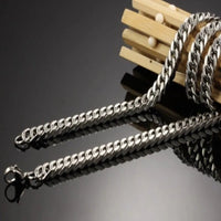 HNSP 8mm-14mm Thick Stainless Steel Cuban Chain Necklace For Men Punk Neck Male Chains Jewelry Accessories - Buy online at  Vibe In Cart.