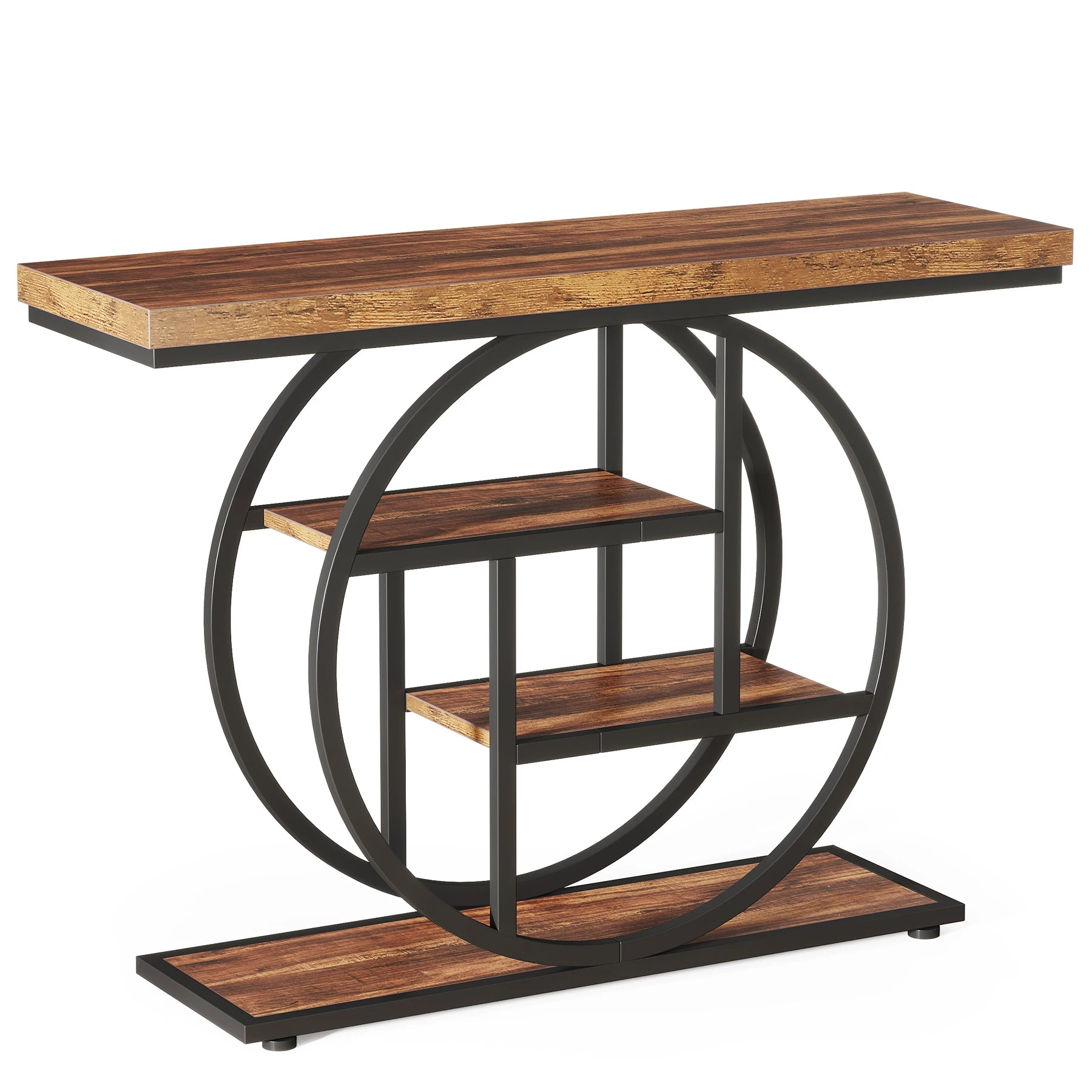 Console Table, 4-Tier Entryway Table, 41.3-Inch Industrial Sofa Table for Living Room, Foyer Hallway Table for Entrance - Buy online at  Vibe In Cart.