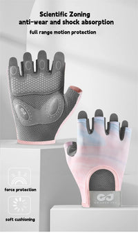 RNABAU Women Cycling Bicycle Gloves Half Finger Gym Gloves Men Mitten Breathable Anti-slip Glove Fitness Sport Training Gloves - Buy online at  Vibe In Cart.