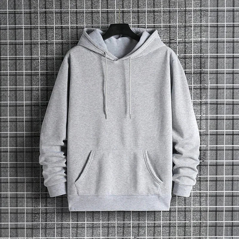 2025 Fall/winter New Arrival Men's Hoodie High Quality Solid Color Hooded Sweatshirt Male Home Outdoor Casual Fashion Pullover - Buy online at  Vibe In Cart.