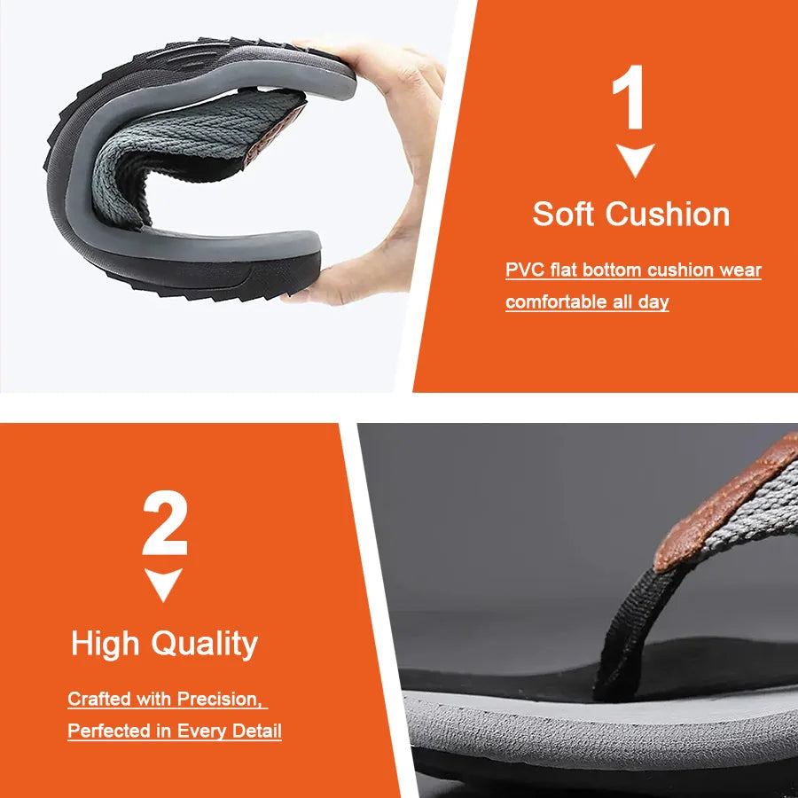 Pmoiste Men Flip Flops EVA Slip-on Beach Comfortable Designer House Slippers High Quality Summer Outdoor Non Slip - Buy online at  Vibe In Cart.