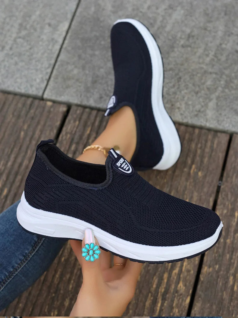 Summer New Mesh Breathable Large Size Casual Shoes for Women Soft Sole Lightweight One Step Single Shoes for Women - Buy online at  Vibe In Cart.