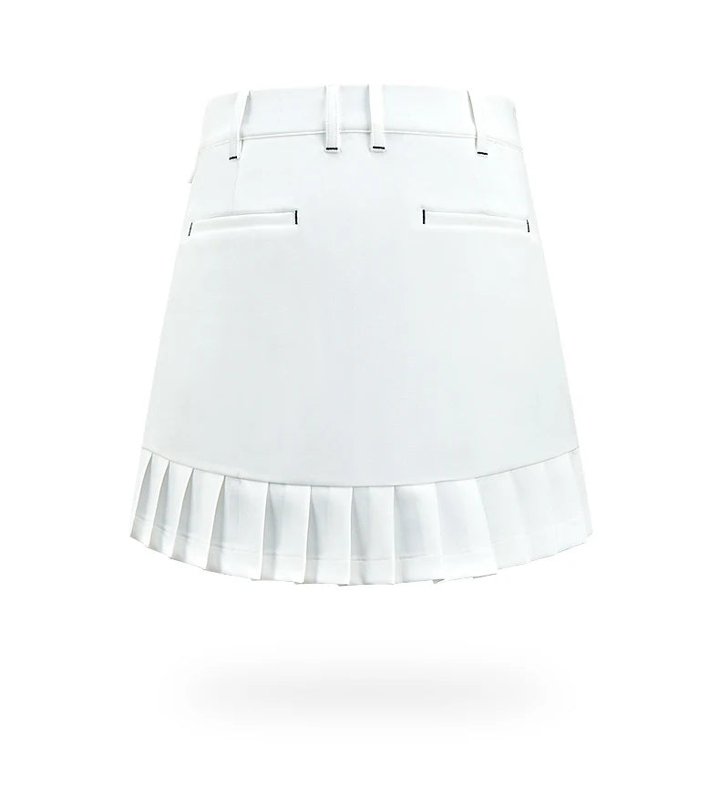 Ttygj New Women's Golf Skirt Summer Sports Pleated Skirt A-lined Split Women's Golf Sportswear Tennis Skorts with Inner Shorts