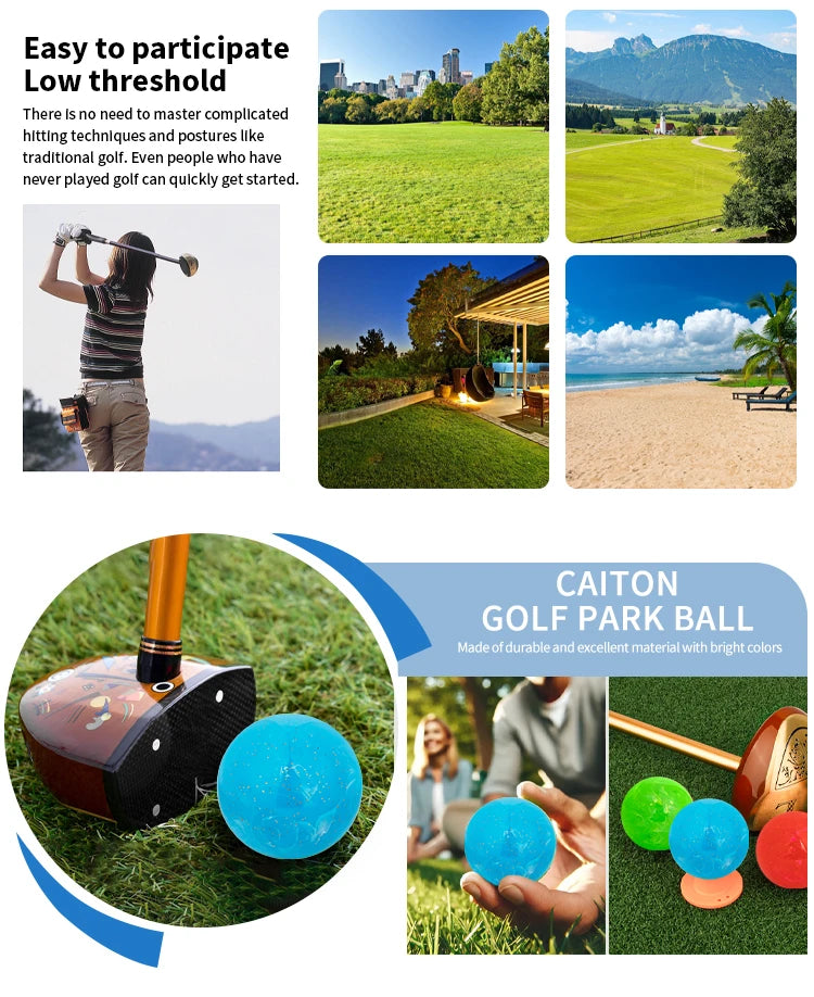 Caiton Park Golf Ball 60mm – Fluid Art Design (Red/Blue/Green) | 4-Layer Durable Core for Korean Courses & Indoor Practice - Buy online at  Vibe In Cart.