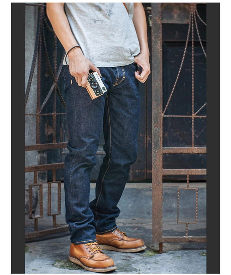 Red Tornado 16oz Slim Fit Jeans Rinsed Pink Selvedge Denim Straight Leg Pants - Buy online at  Vibe In Cart.