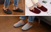 Smile Pop Men Flat Slippers Indoor Cozy Home Men Slippers Winter Casual Slippers Soft Antiskid Slippers Outdoor Fashion Shoes - Buy online at  Vibe In Cart.