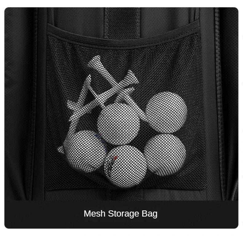 Travel Golf Bag with Fixed Club Holder, Nylon Material