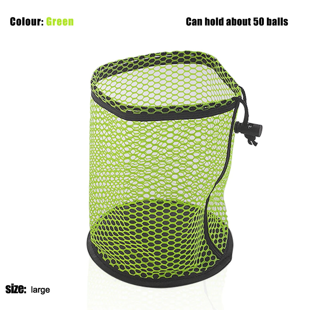 Nylon Drawstring Mesh Net Golf Ball Bag for 12-50 Balls