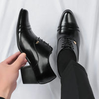 Trendy Men's Casual Black Brown Lace Up Oxford Cuban Shoes Gentleman Business Flats Dress Homecoming Footwear Zapatos Hombre - Buy online at  Vibe In Cart.