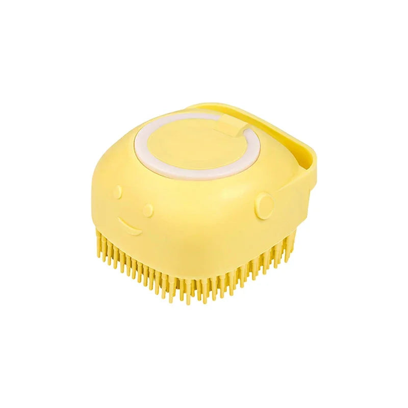 Dog Bathing Brush Pet Massage Brush Shampoo Dispenser Soft Silicone Brush Rubber Bristle for Dogs and Cats Shower Grooming Tool - Buy online at  Vibe In Cart.