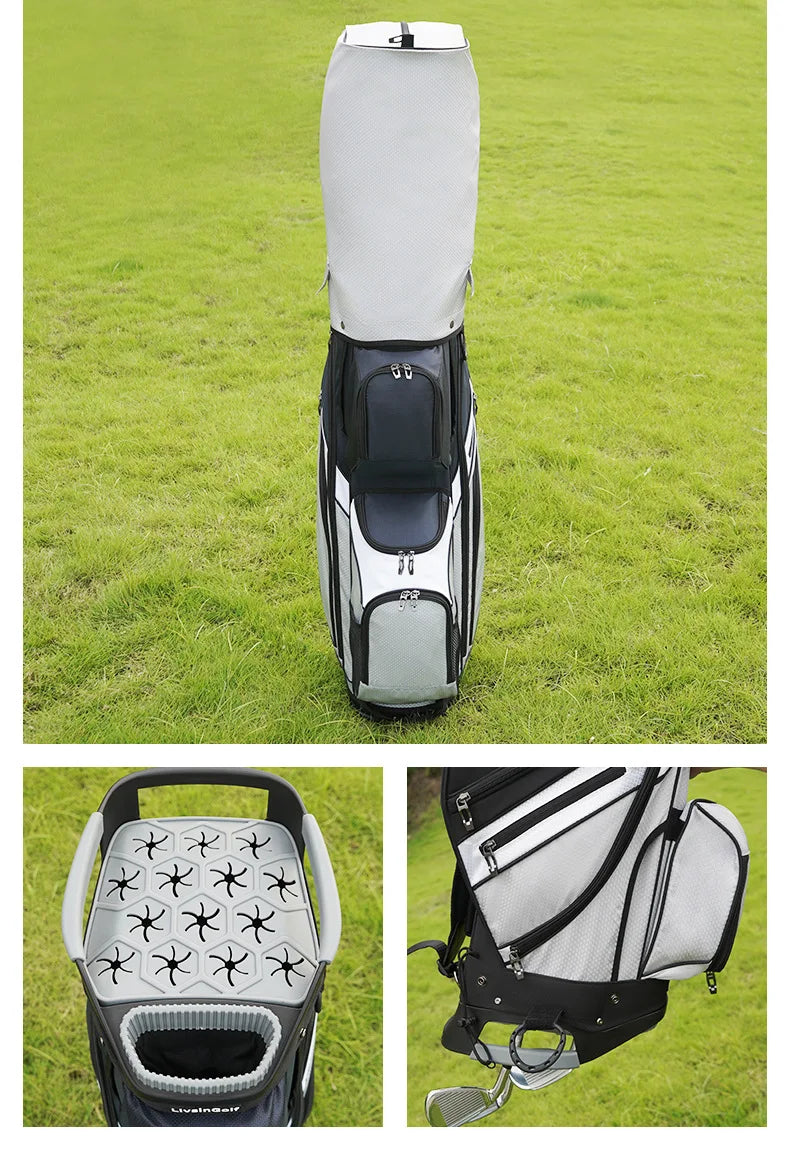 14-Way Waterproof Zipper Closure Nylon Golf Cart Bag