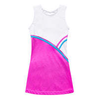Kids Girls Tennis Golf Sport Sundress Summer Yoga Outdoor Sport Sleeveless Dress for Tennis Golf Badminton Cheerleading Dance