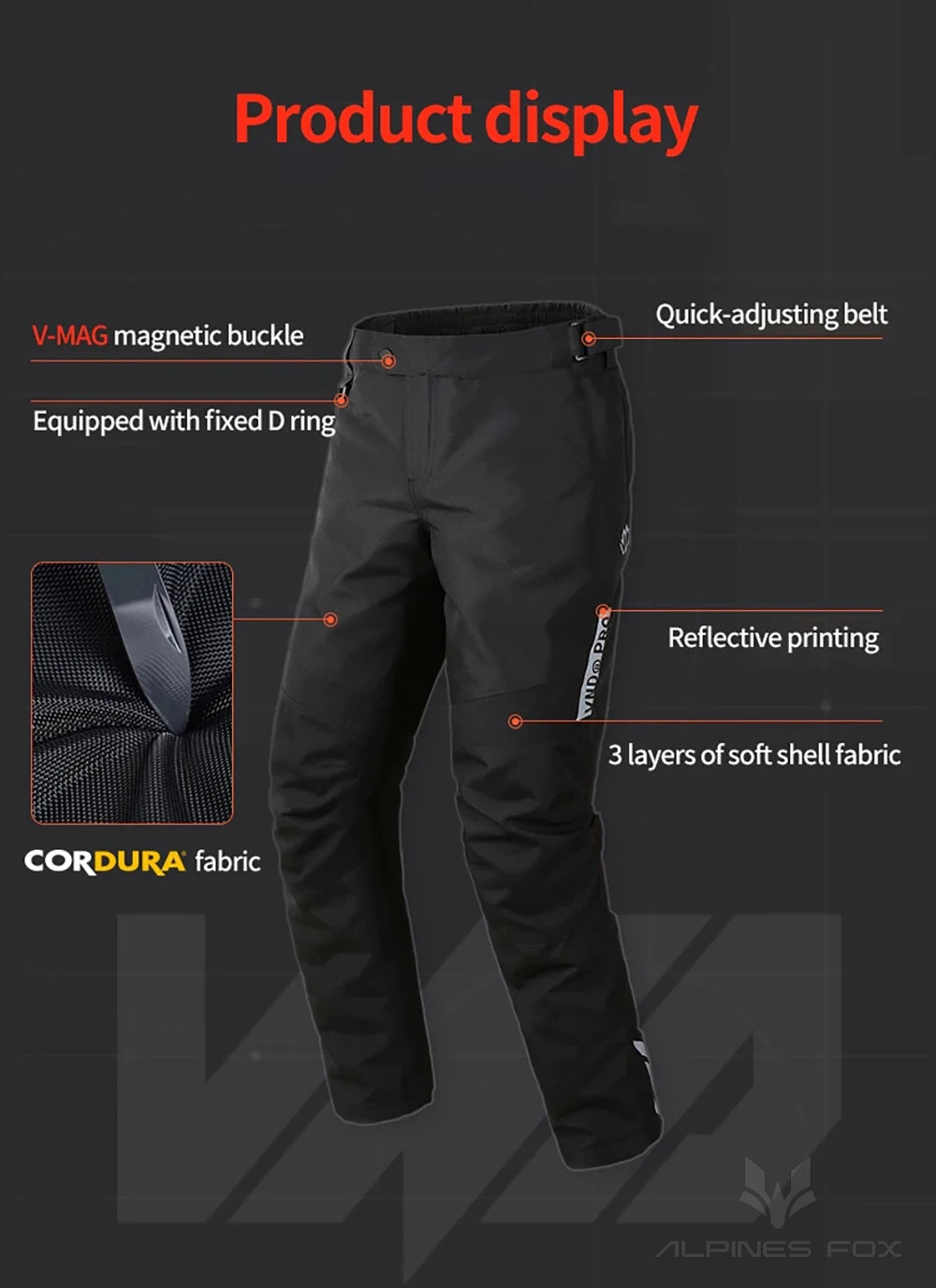 Winter Waterproof Motorcycle Overpants Quick Release Touring Moto Pants Men's Warm Windproof Motorbike Trousers CE Kneepads - Buy online at  Vibe In Cart.