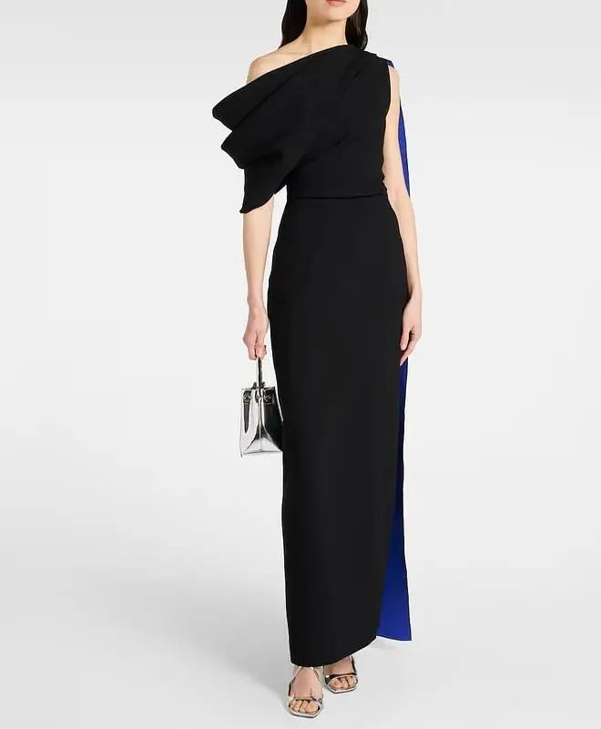 Women's Mid-Calf O-Neck Polyester Tatting Weave Dress with Three-Dimensional Decoration