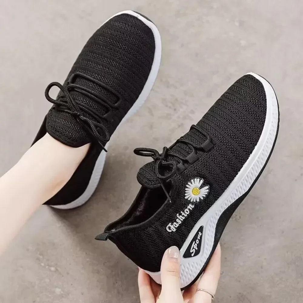 Women's Mesh Casual Sports Running Sneakers with Animal Prints