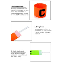Football Captain Armband Non-Slip Adjustable Bright Colors