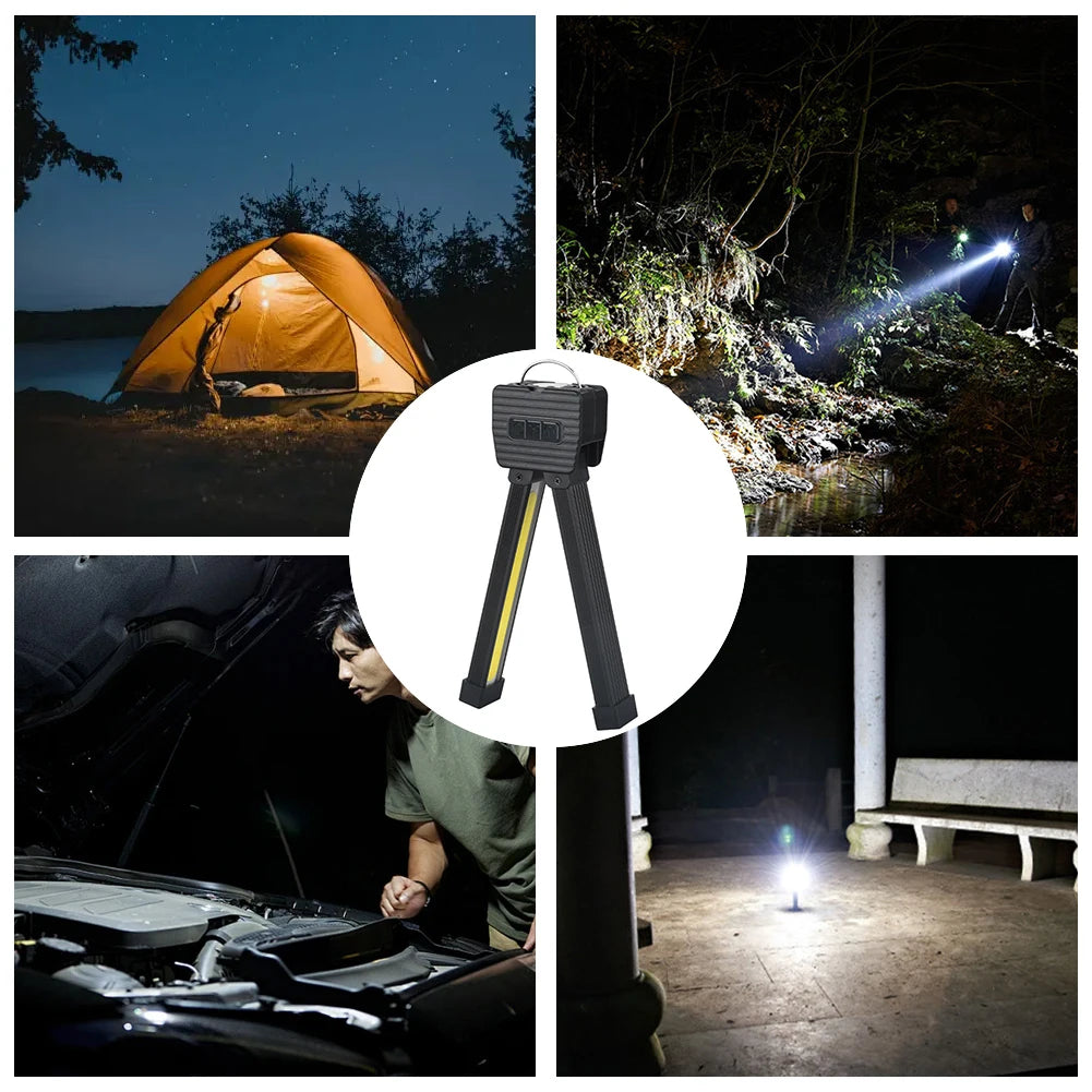 Gym Lamp for Posing 7th Gear Dimming Portable Magnet LED Flashlight with Hanging Hook Handheld Rechargeable Worklight for Garage - Buy online at  Vibe In Cart.