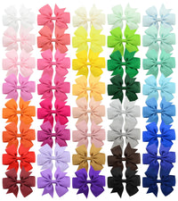 20/40Pcs Sweet Random Candy Color Bow Hair Clip Set for Baby Girls Cute Ribbon Hairpin Kids Headwear Kids Hair Accessories Gifts - Buy online at  Vibe In Cart.