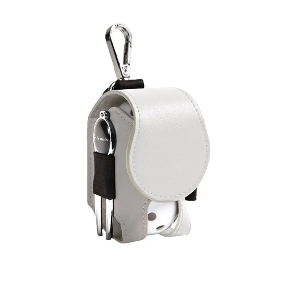 Mini Leather Golf Ball Storage Pouch with Waist Clip