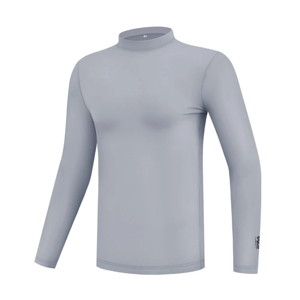 PGM Golf Apparel Men Sunscreen Clothing Ice Silk Long Sleeve Top Ice Feel Anti UV Cool Breathable High Elasticity Sports T-shirt - Buy online at  Vibe In Cart.