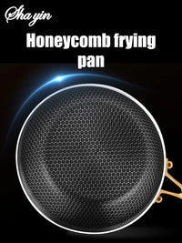 316 Stainless Steel Frying Pan Wok Non-stick Cooking Honeycomb Steak Gas Stove Pot Induction General Saucepan Kitchen Cookware - Buy online at  Vibe In Cart.