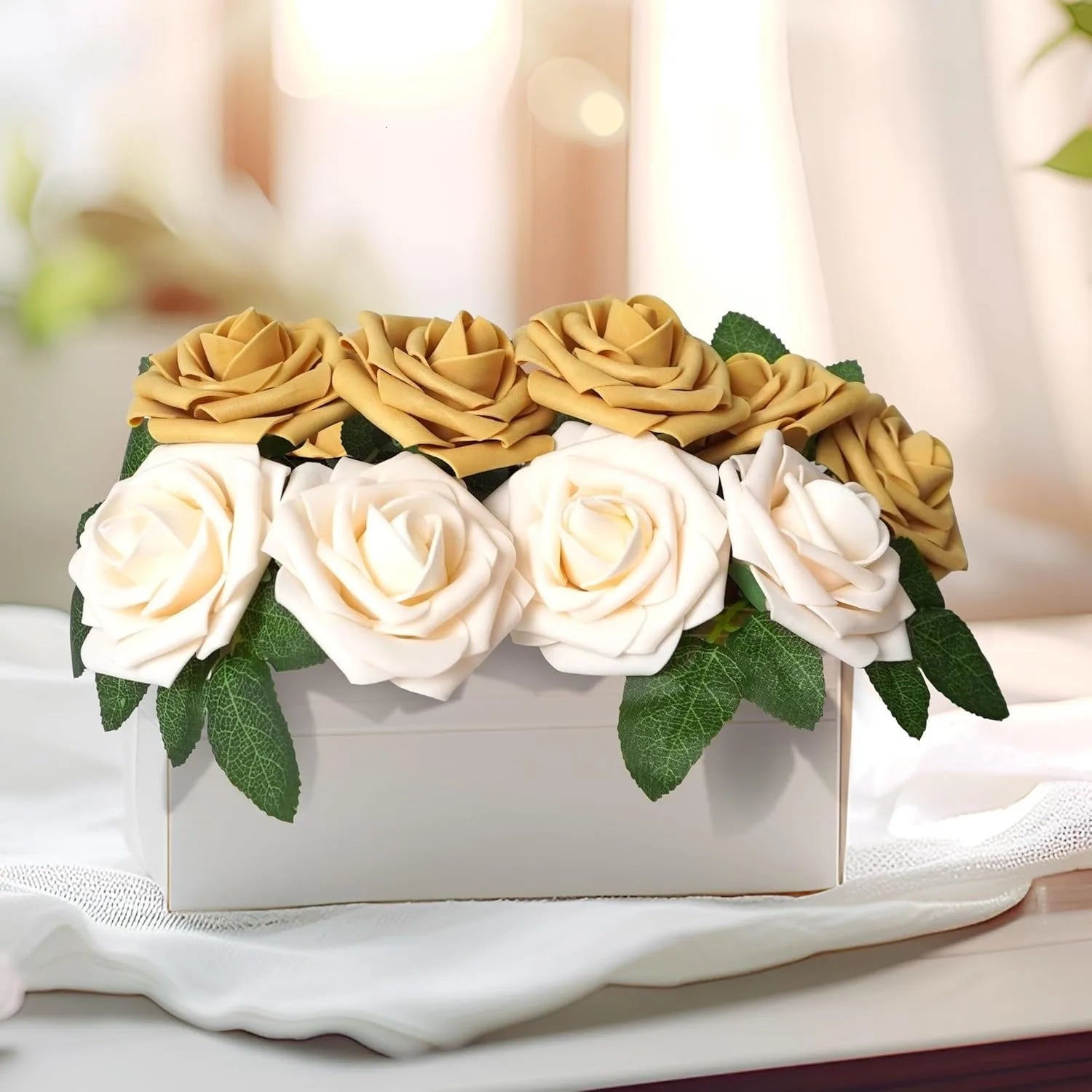 10~100pcs Rose Artificial Flowers Foam Fake Roses Wedding Bouquets Centerpieces Mothers Day Valentines Gifts Party Decoration - Buy online at  Vibe In Cart.