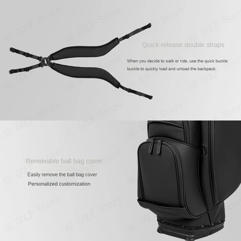 PLAYEAGLE Golf Stand Bag with Stand Lightweight Golf Bag for Men Multifunction PU Leather Golf Rack Bag - Buy online at  Vibe In Cart.