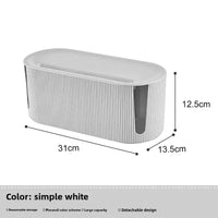 Plastic Desktop Storage Box for Cable Management
