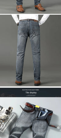Wthinlee Slim Washed Jeans Casual Straight Stretch Fashion Classic Blue Black Work Denim Trousers Male Brand Clothing - Buy online at  Vibe In Cart.