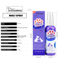 Pet Dental Spray for Dogs and Cats Freshen Breath Remove Plaque Tartar Oral Care Water Additive Easy Use 30ml No Brush Needed - Buy online at  Vibe In Cart.