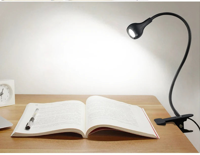 Flexible Table Lamp USB Power Lamp Reading Book Light With Holder Clip Study Reading Lamps Bedside Table Bedroom Decor Nightlamp - Buy online at  Vibe In Cart.