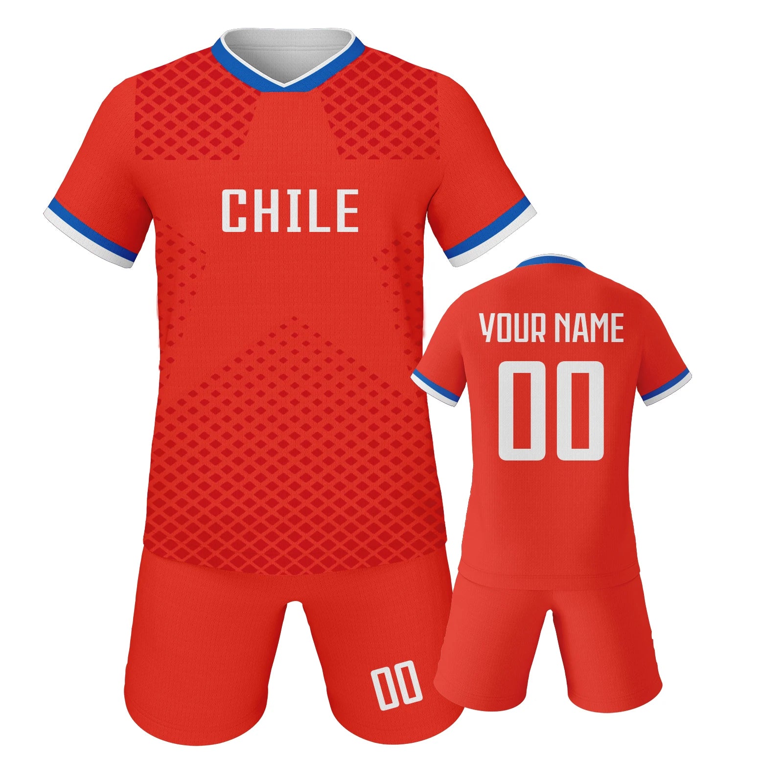 Custom Chile Soccer Jerseys for Kids Personalized Soccer Uniforms with Name Number Football Shirts Shorts Set for Boys Girls - Buy online at  Vibe In Cart.