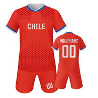 Custom Chile Soccer Jerseys for Kids Personalized Soccer Uniforms with Name Number Football Shirts Shorts Set for Boys Girls - Buy online at  Vibe In Cart.