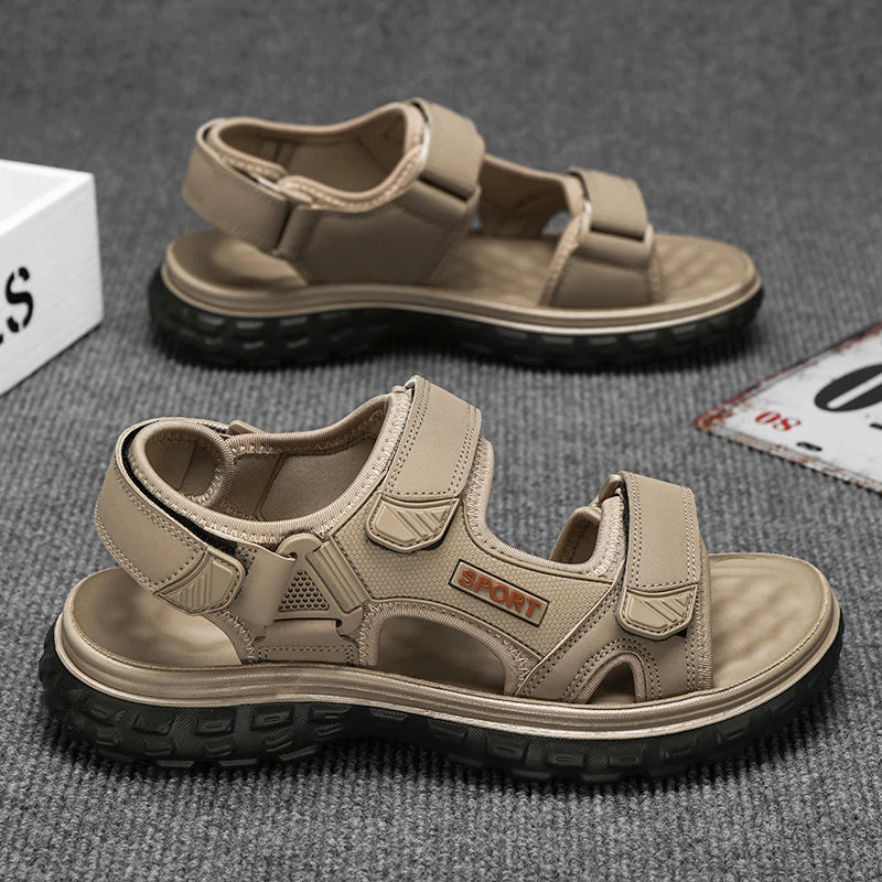 Sandals men summer fashion new style outdoor wear soft sole wear-resistant anti slip anti odor breathable dual-use beach sandals - Buy online at  Vibe In Cart.