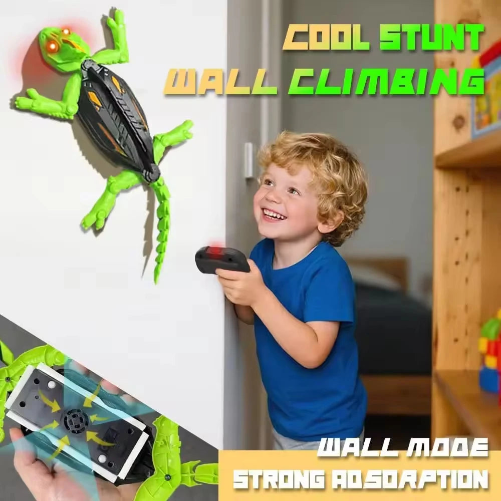 RC Wall Climbing Gecko Toys Biomimetic Crawling Insect Prank Toy Kids Remote Control Electric Robot Lizard Bionic Novelty Gift - Buy online at  Vibe In Cart.