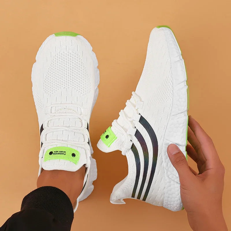 Comfortable Men's Running Shoes Summer Mesh Breathable Lightweight Outdoor Tennis Shoes Fashionable Versatile Balanced Sneakers - Buy online at  Vibe In Cart.