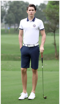 Men's Solid Polyester Breathable Elastic Sports Shorts