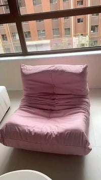 Modern Single Reclining Sofa in Cream for One Person