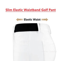 Women's Elastic High Waist Fleece Golf Pants for Winter