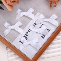 Mini Hair Clips with Handmade Ribbon Bows, 5-24 Pieces