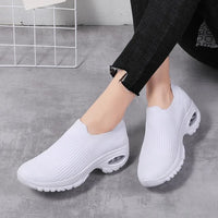 2024 summer New Women Fashion Casual Sport Shoes Wedge Platform Sneakers  Ladies Breathable  Vulcanized Shoes - Buy online at  Vibe In Cart.