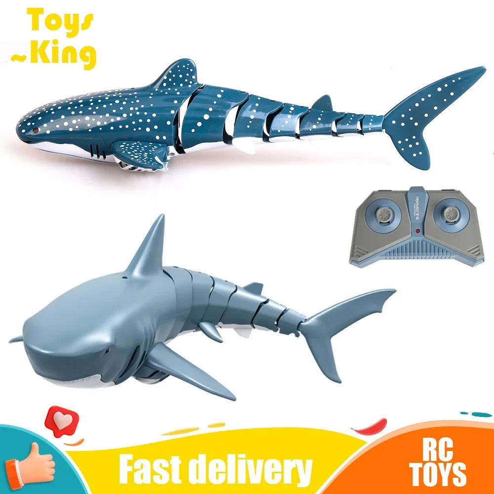Remote Control Submarine Animal Toy with Lights and Water Spray