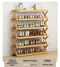 Free installation at home doorstep, simple multi-level rental house, shoe cabinet, dormitory storage, folding shoe rack - Buy online at  Vibe In Cart.