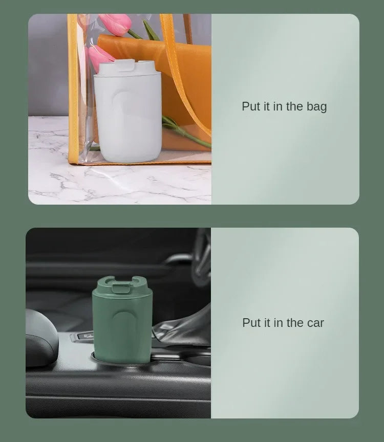 Mini Thermos Bottle Coffee Mug Stainless Steel Cup Thermal Leakproof Vacuum Flask Double Wall Tumbler Insulated Travle Drinkware - Buy online at  Vibe In Cart.