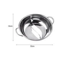 Pot Hot Shabu Divider Stainless Steel Cooking Cooker Induction Hotpot Divided Kitchen Cookware Flavor Pan Two Chinese Soup Dual - Buy online at  Vibe In Cart.