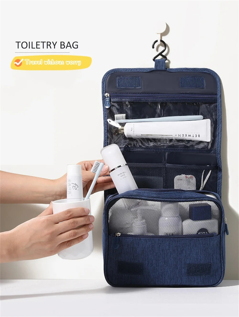 Large Capacity Waterproof Oxford Travel Storage Bag with Hanging Hook