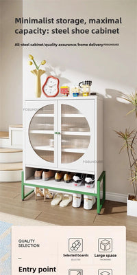 Minimalist Steel Shoe Organizer Home Shoes Storage Entryway Storage Locker Light Luxury Creative Shoe Cabinets for Living Room - Buy online at  Vibe In Cart.