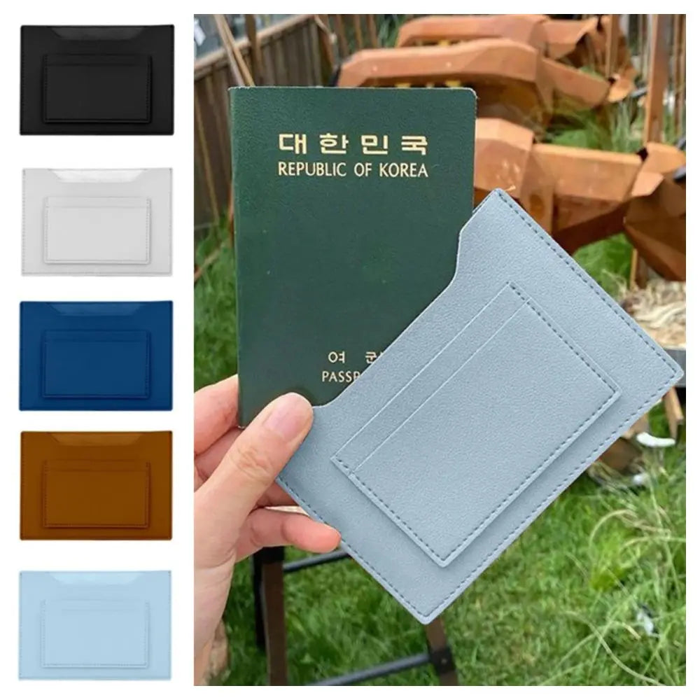 Waterproof PU Passport Cover with Multi-Slots, Large Capacity, 14.2cm