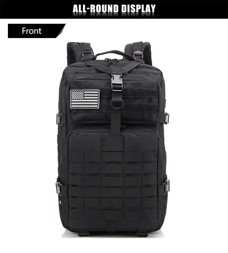 45L Man Tactical Backpacks Traveling Bags Outdoor 3P School Pack EDC Molle Pack For Trekking Hunting Bag camping equipment - Buy online at  Vibe In Cart.